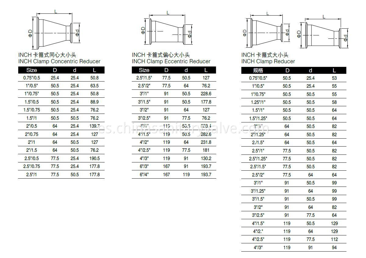 3A Clamped Reducer drawing